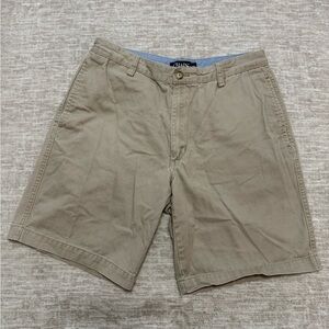 Chaps Men's Khaki Flat Front Shorts